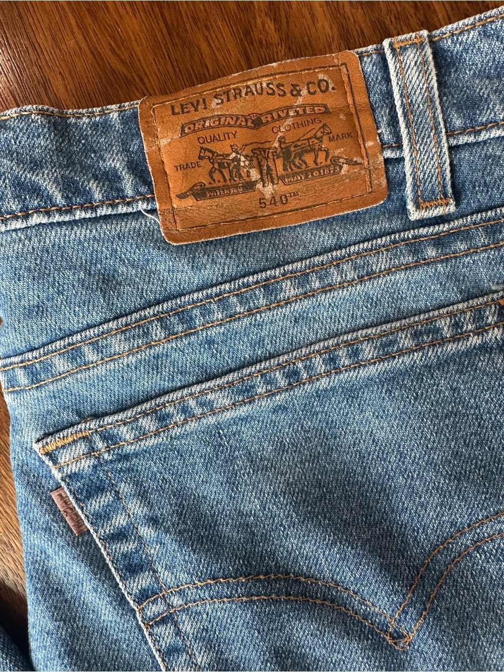 Vintage ‘99 Levis 540 Flex Denim Tan Tab Straight  Leg Jeans 33x30 Rare USA MADE